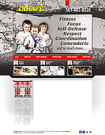 Martial Arts Web Site Design 16B